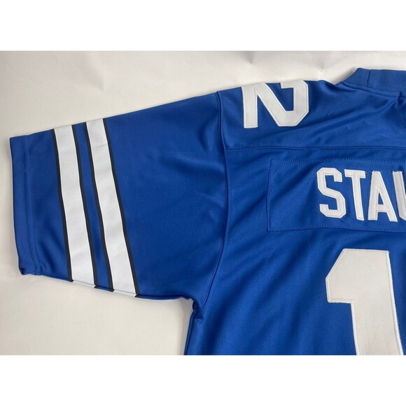 Mitchell & Ness 1975 Roger Staubach Dallas Cowboys Jersey Adult Sz 52 XLBlue NWT - Picture 9 of 12